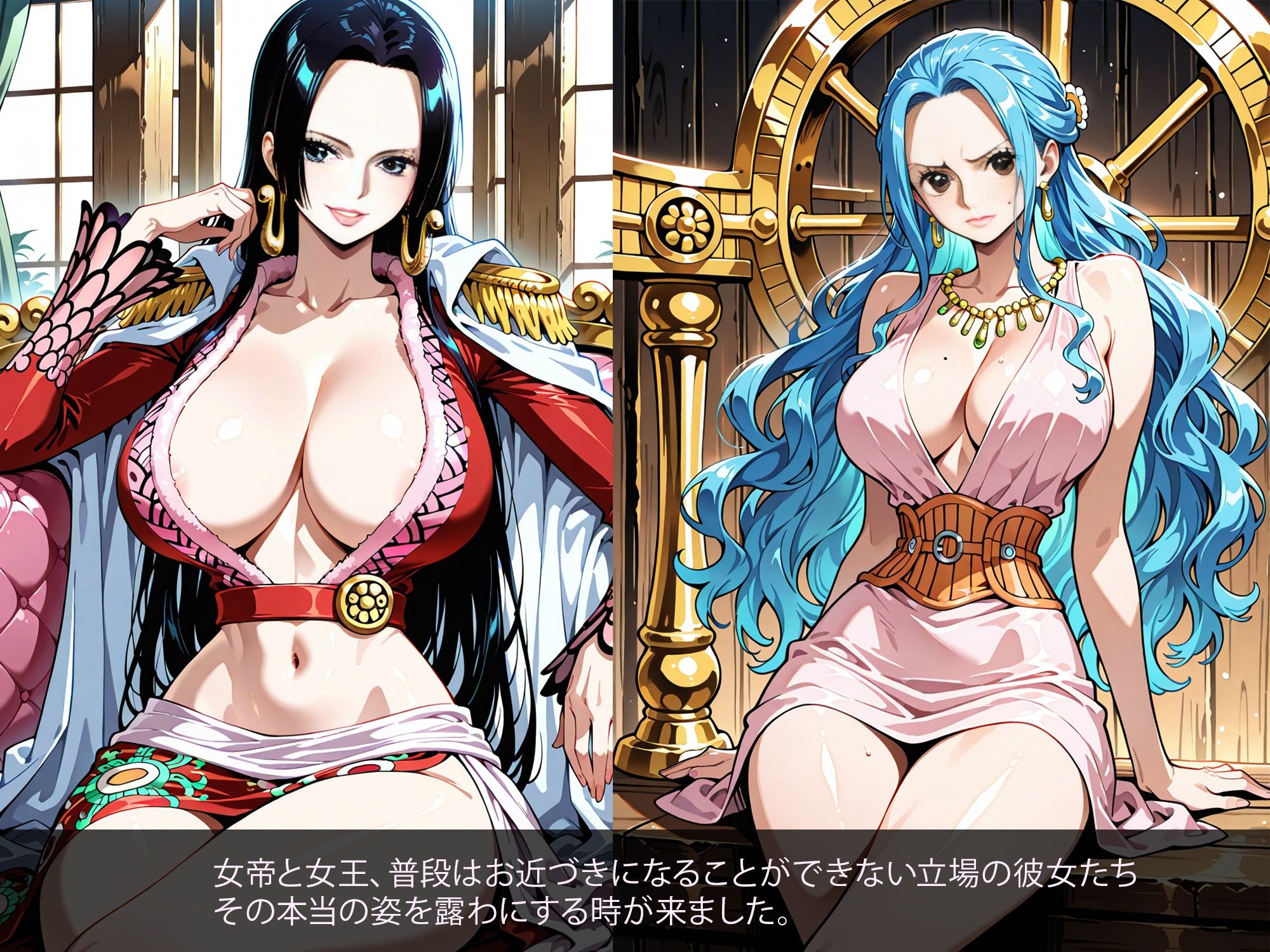 王女と女帝、夜も激しく 画像1