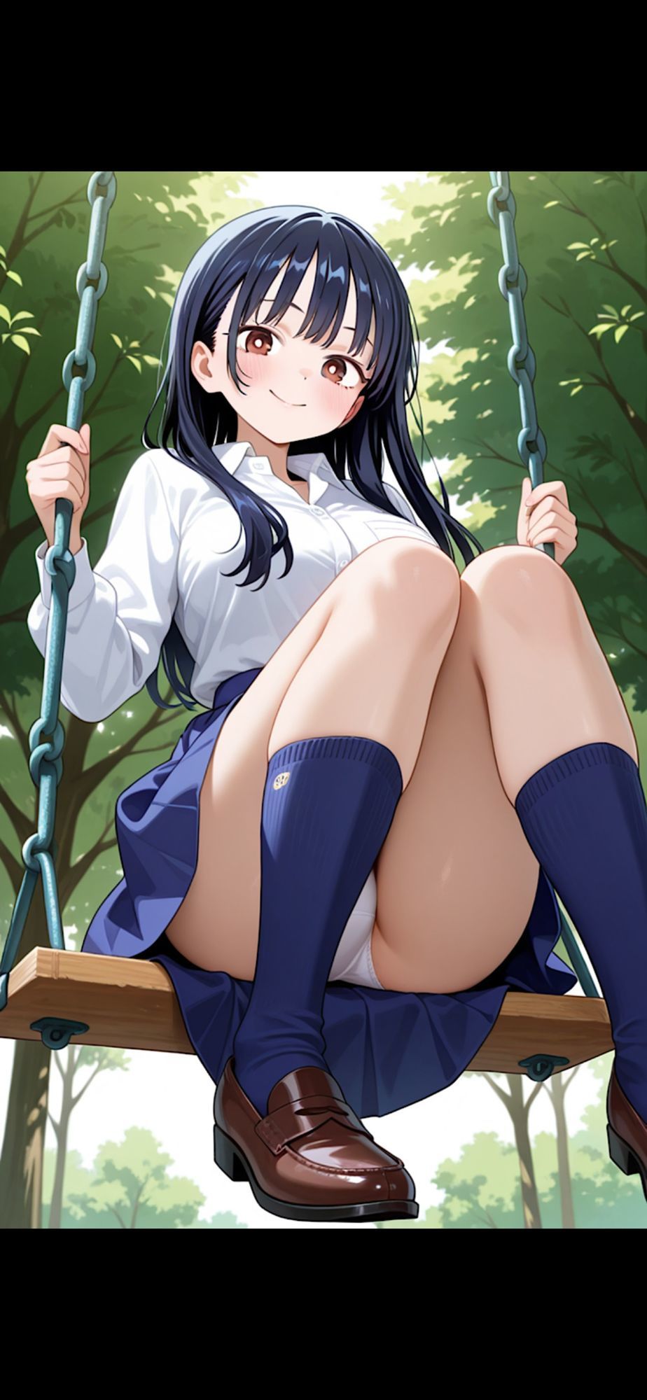 サンプル画像1:【僕の心のエロイやつ】パンチラコレクション(紺のソックス) [d_653132]