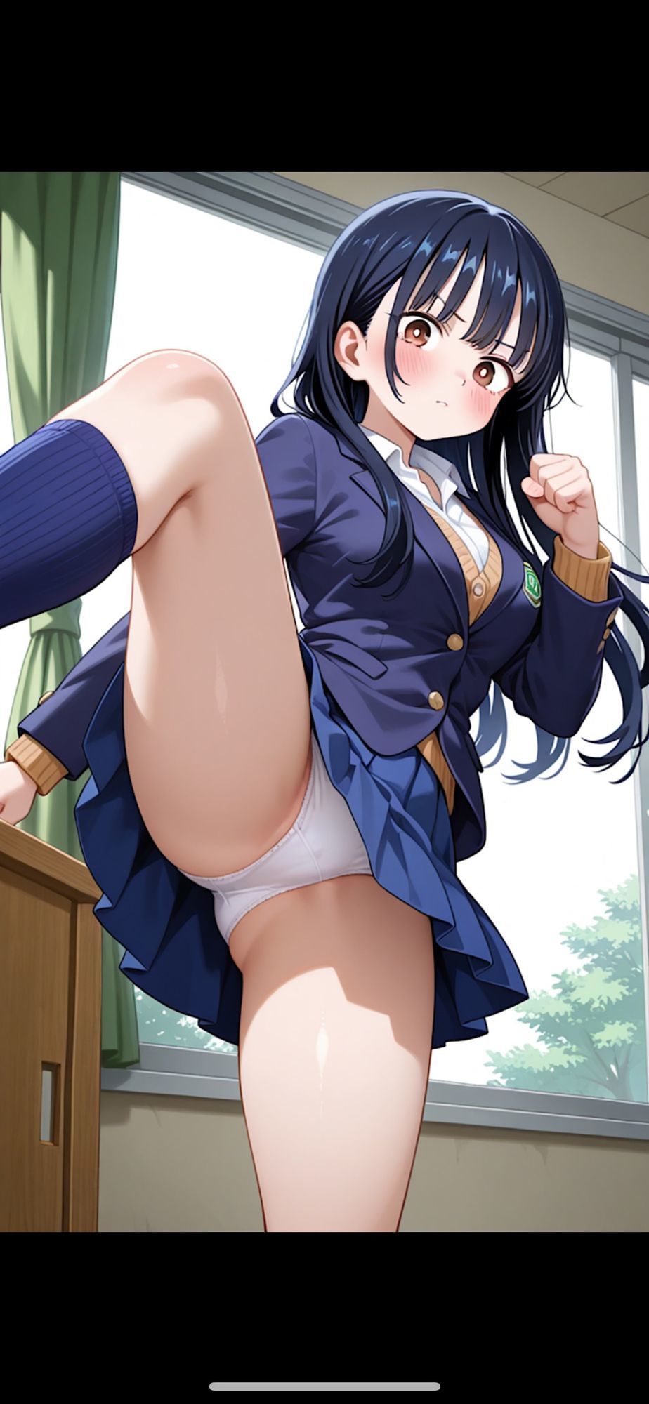 サンプル画像2:【僕の心のエロイやつ】パンチラコレクション(紺のソックス) [d_653132]