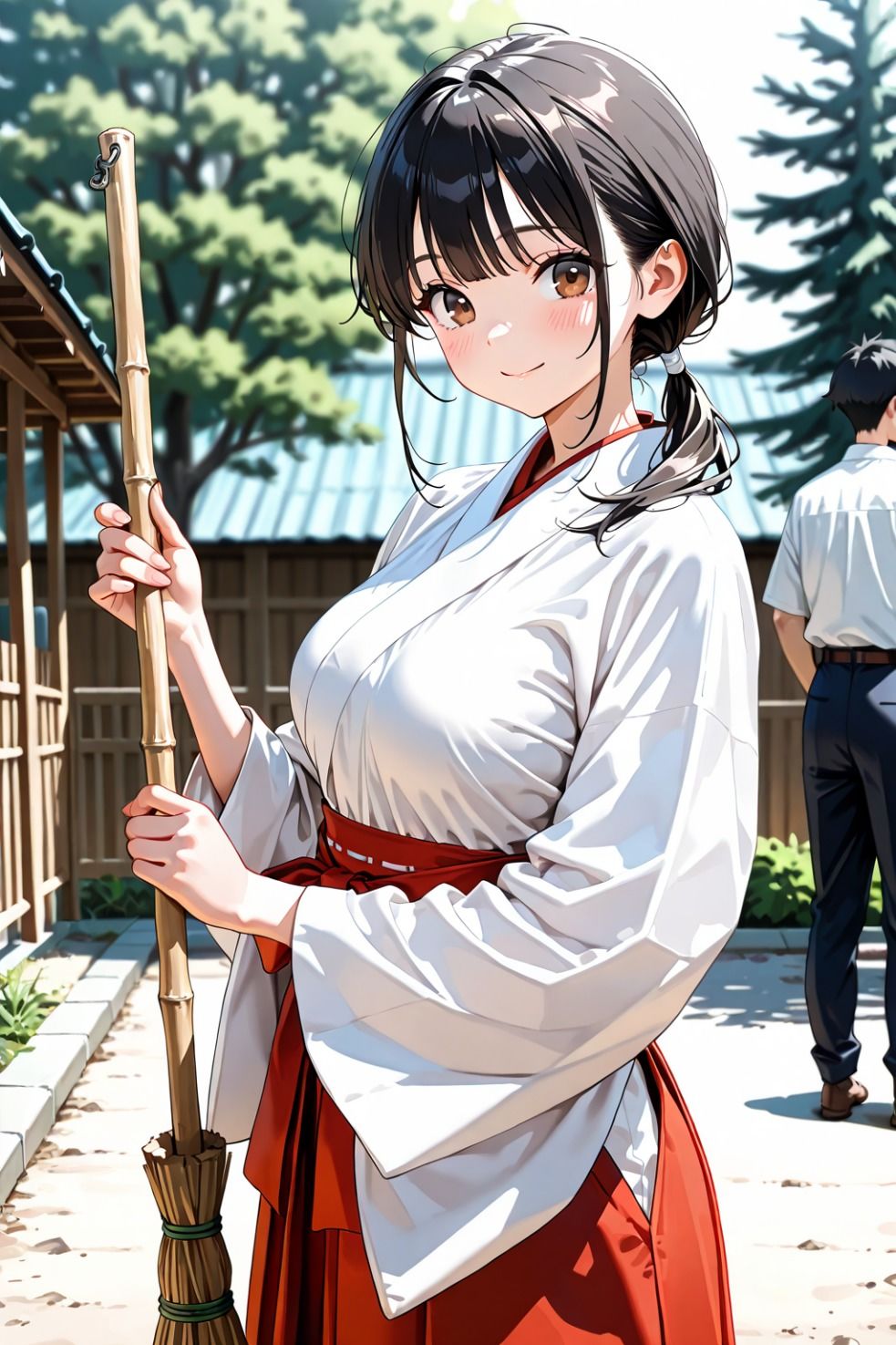 拘束・顔射・服従  眠らされた巫女 画像1