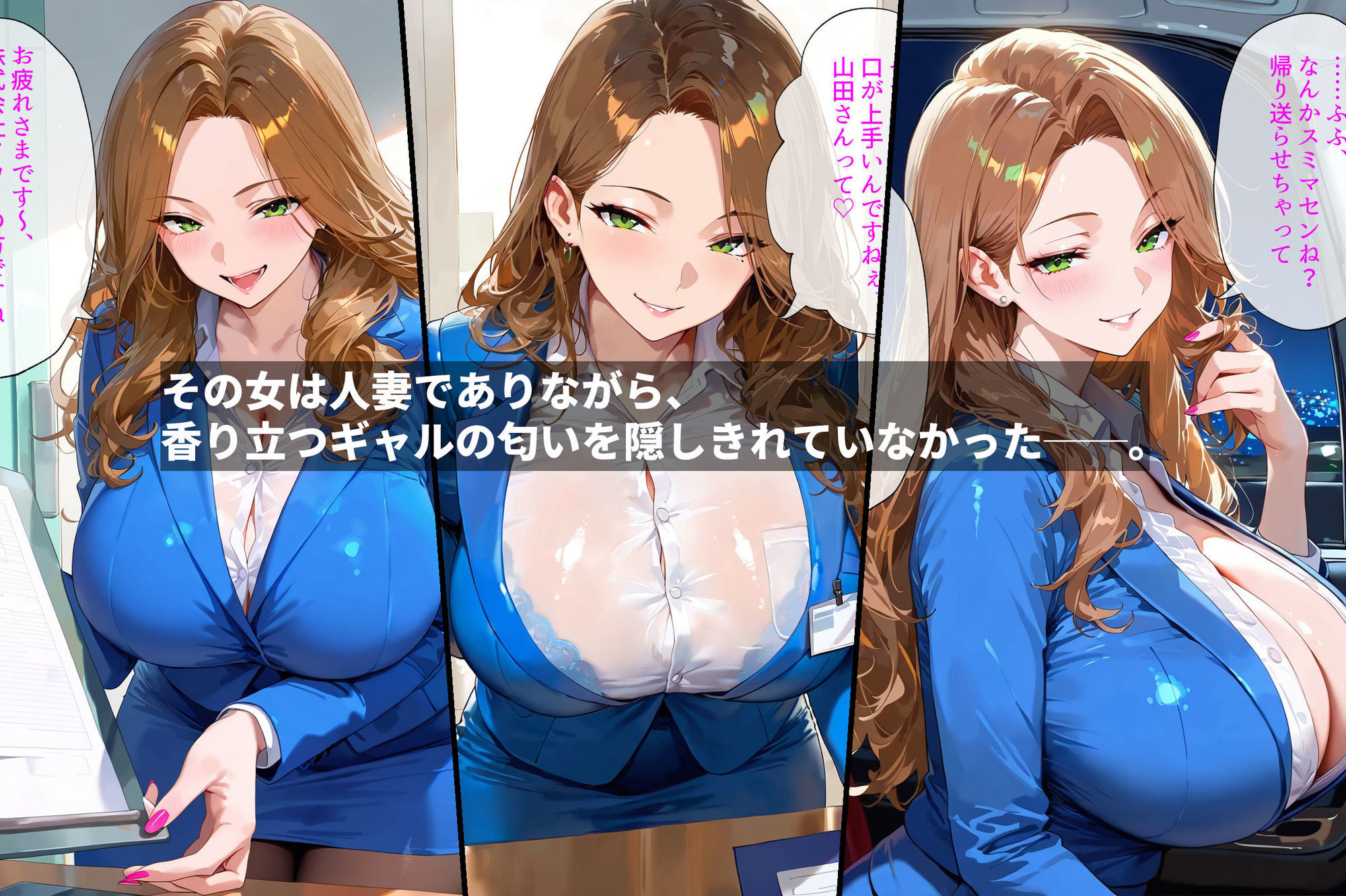 サンプル画像1:俺、人妻ギャルを寝取る。〜出張先で出会った女の顔が忘れられなくて〜(あーもん堂) [d_653182]