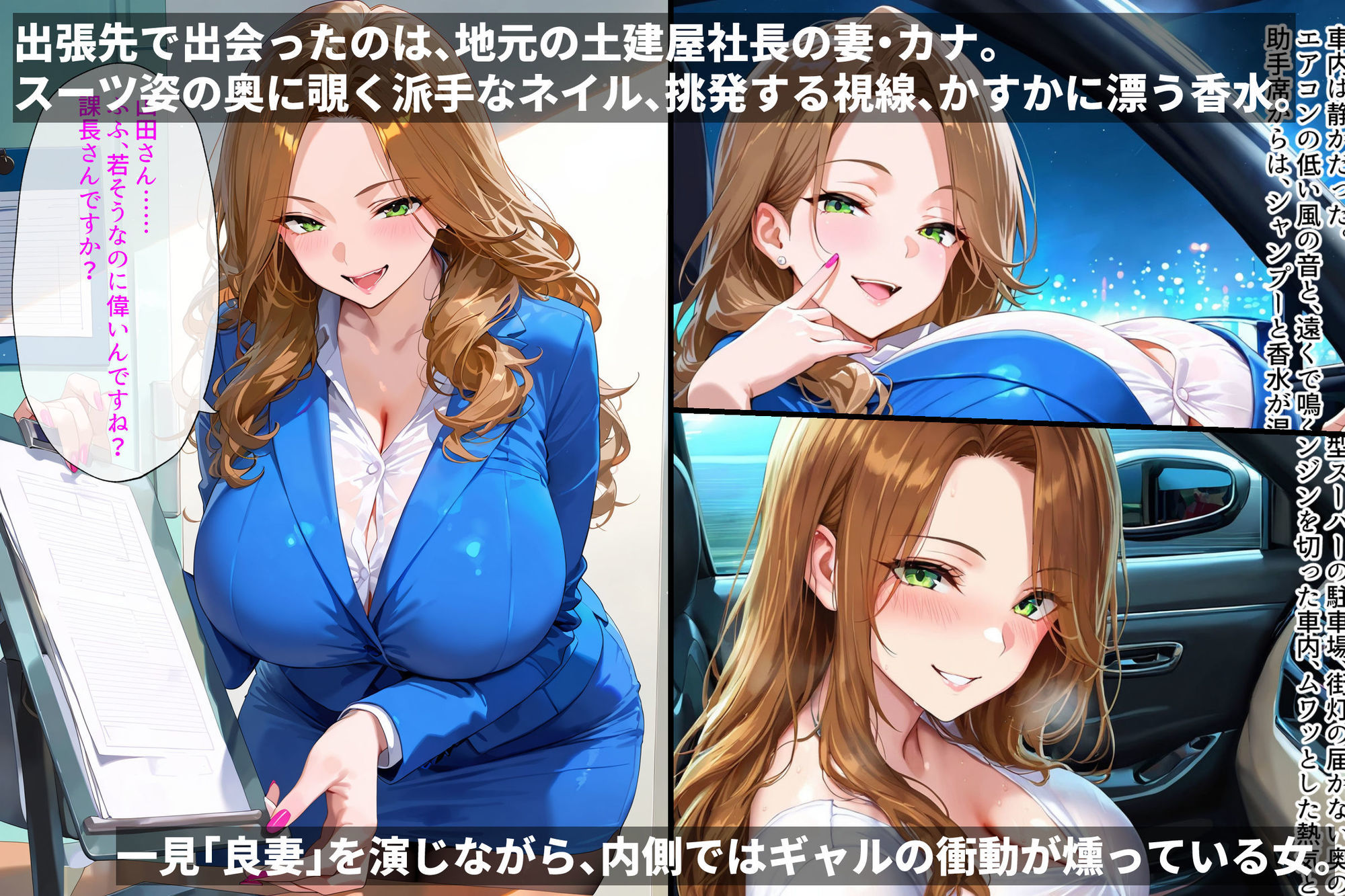 サンプル画像2:俺、人妻ギャルを寝取る。〜出張先で出会った女の顔が忘れられなくて〜(あーもん堂) [d_653182]