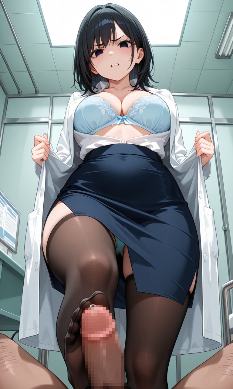 サンプル画像3:ドS・ドMな女医・ナースたちの性事情【アヘ顔・オナニー・おもらし（失禁）・パンチラ】ドスケベCG集(アヘ顔大好きフェチ倶楽部) [d_653213]