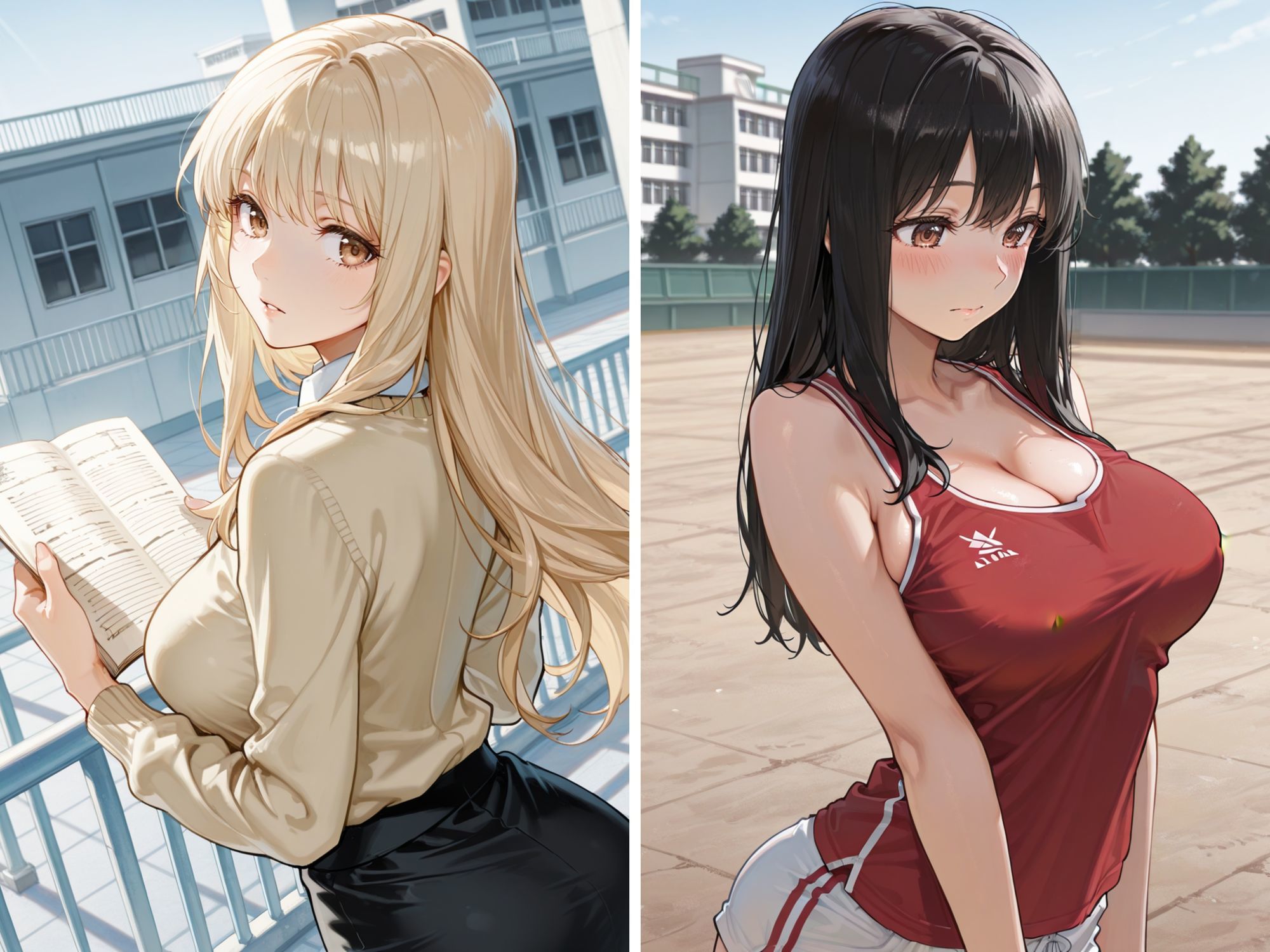 サンプル画像1:爆乳学院ーデカパイしかいない学院生活【A組編】(じごろう(jigorou)) [d_653236]