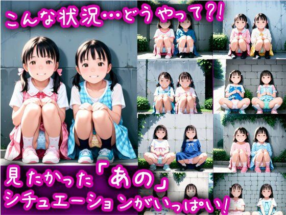 二人だったら大丈夫!仲良しW露出激ロリパンチラ・パンモロ ふわふわコットン...-3