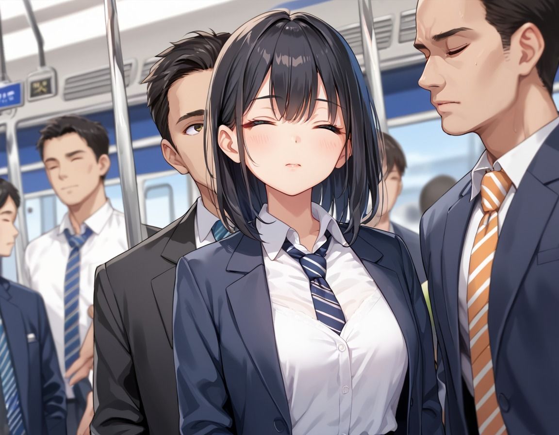 電車痴●にはまった女子校生 画像2