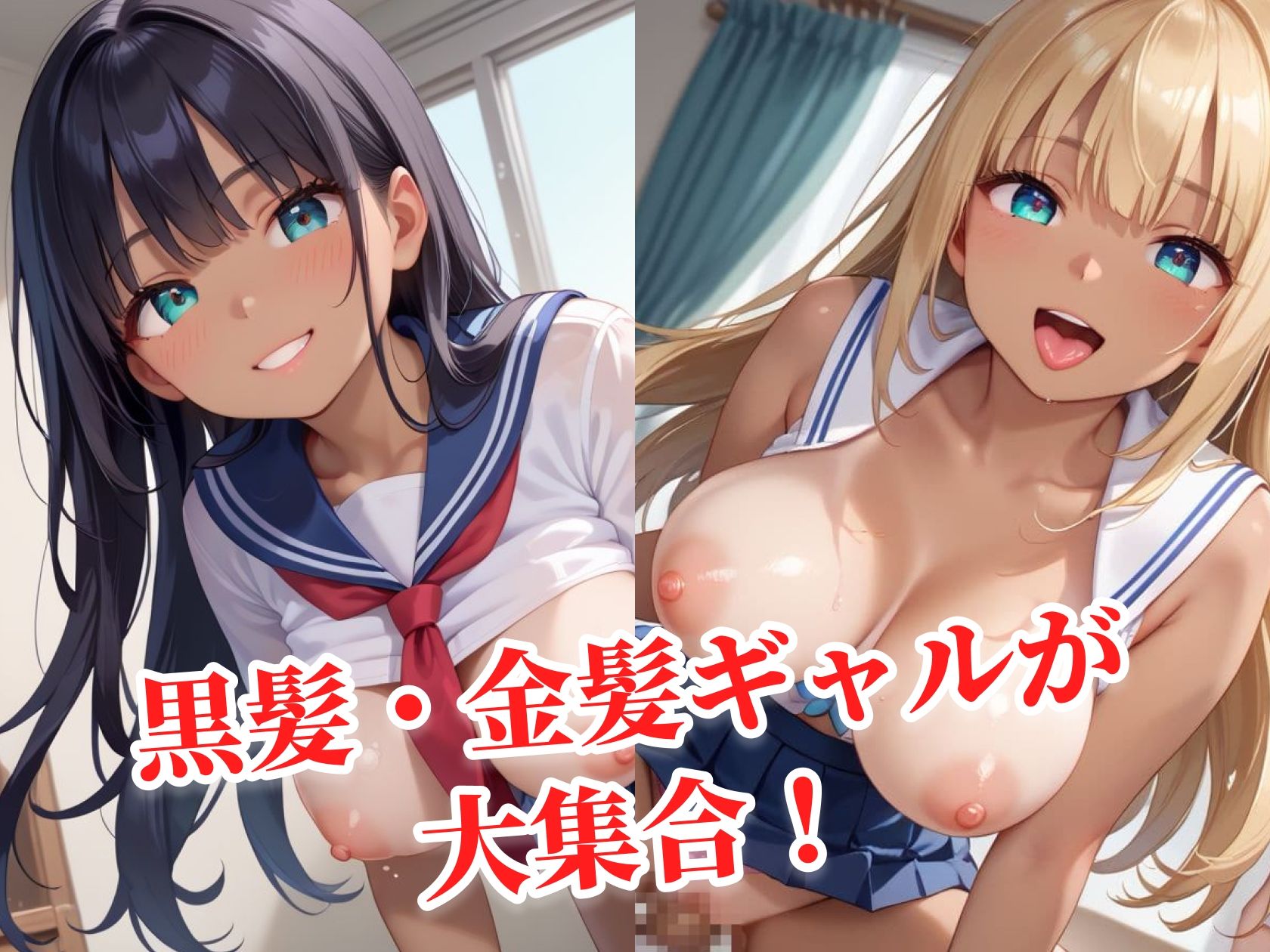 サンプル画像2:ギャルと夏〜むっちりボディ女子をハメる〜(あいすめろんぱん) [d_653341]