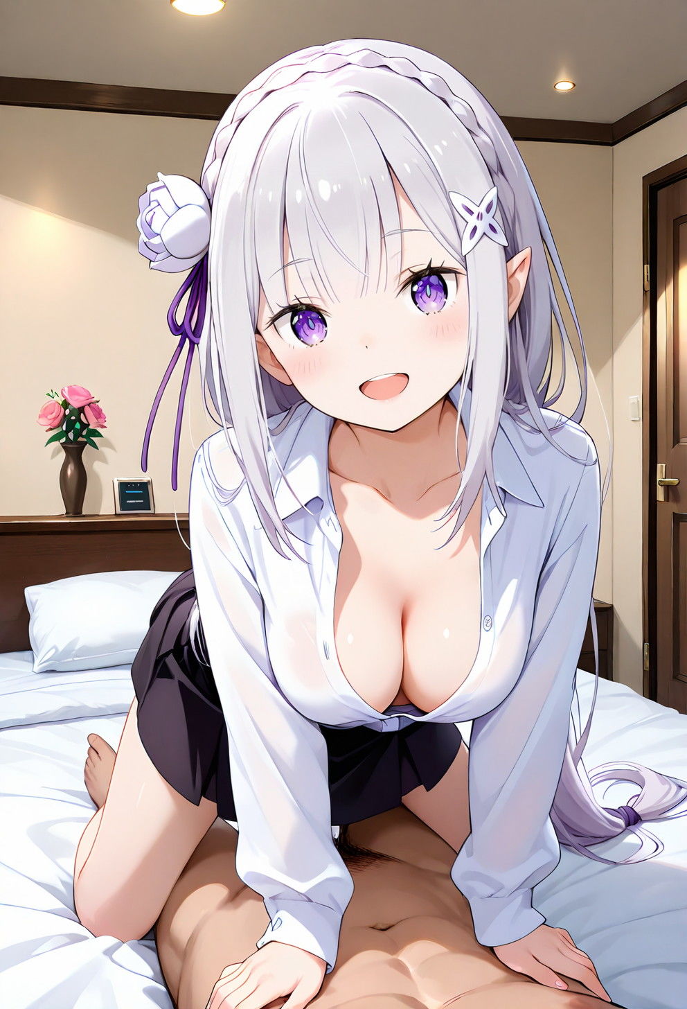 サンプル画像2:葬送の白銀エルフ Re:ゼ〇 men’s エステ 性欲に目覚めたエルフたち(南  亜詠) [d_653522]