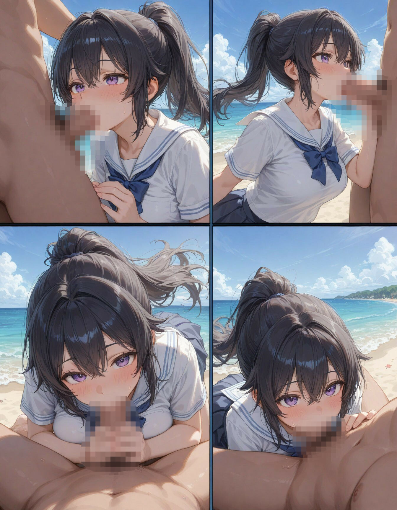 コスプレ美女の解放SEX -ビーチでエロボディ震わせて悶絶イキ- 画像1
