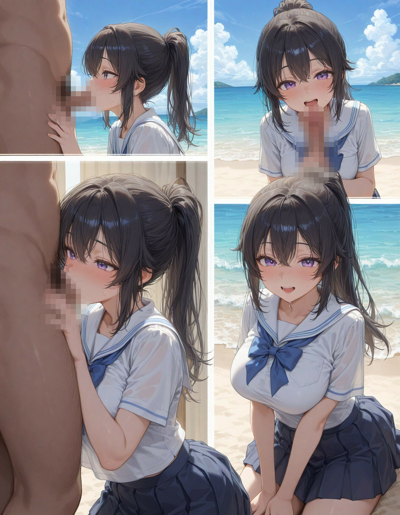 コスプレ美女の解放SEX -ビーチでエロボディ震わせて悶絶イキ- 画像2