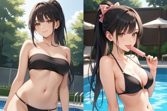 サンプル画像1:イケない関係【義姉編】義姉とまたS〇Xしちゃった件/義姉とプールサイドでの巻(妄想映像部) [d_653632]