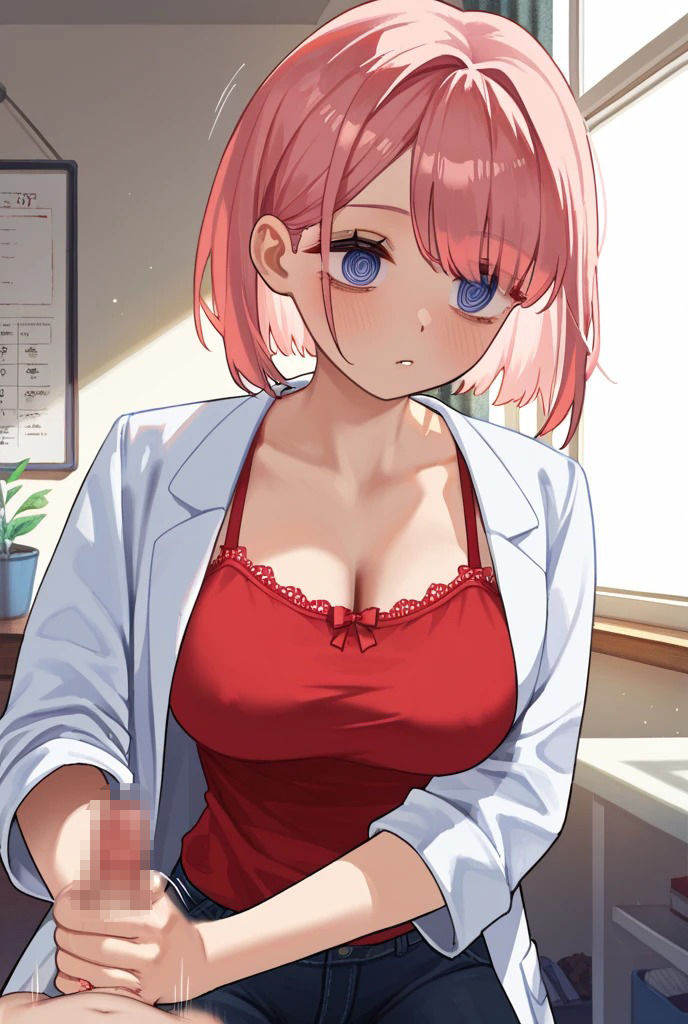 白衣×ダウナー系お姉さん 画像1