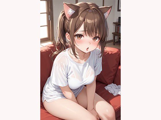 デカパイ！すじまん！白T猫耳美少女図鑑 サンプル画像 2