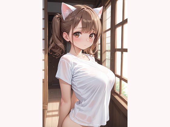 デカパイ！すじまん！白T猫耳美少女図鑑 サンプル画像 5