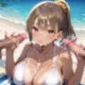 海でビキニギャルをナンパしてエッチ・210枚