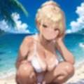 海でビキニギャルをナンパしてエッチ・210枚
