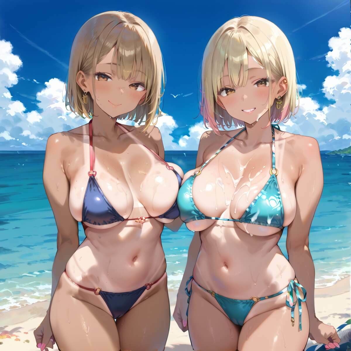 海でビキニギャルをナンパしてエッチ3・210枚 画像8