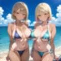 海でビキニギャルをナンパしてエッチ3・210枚