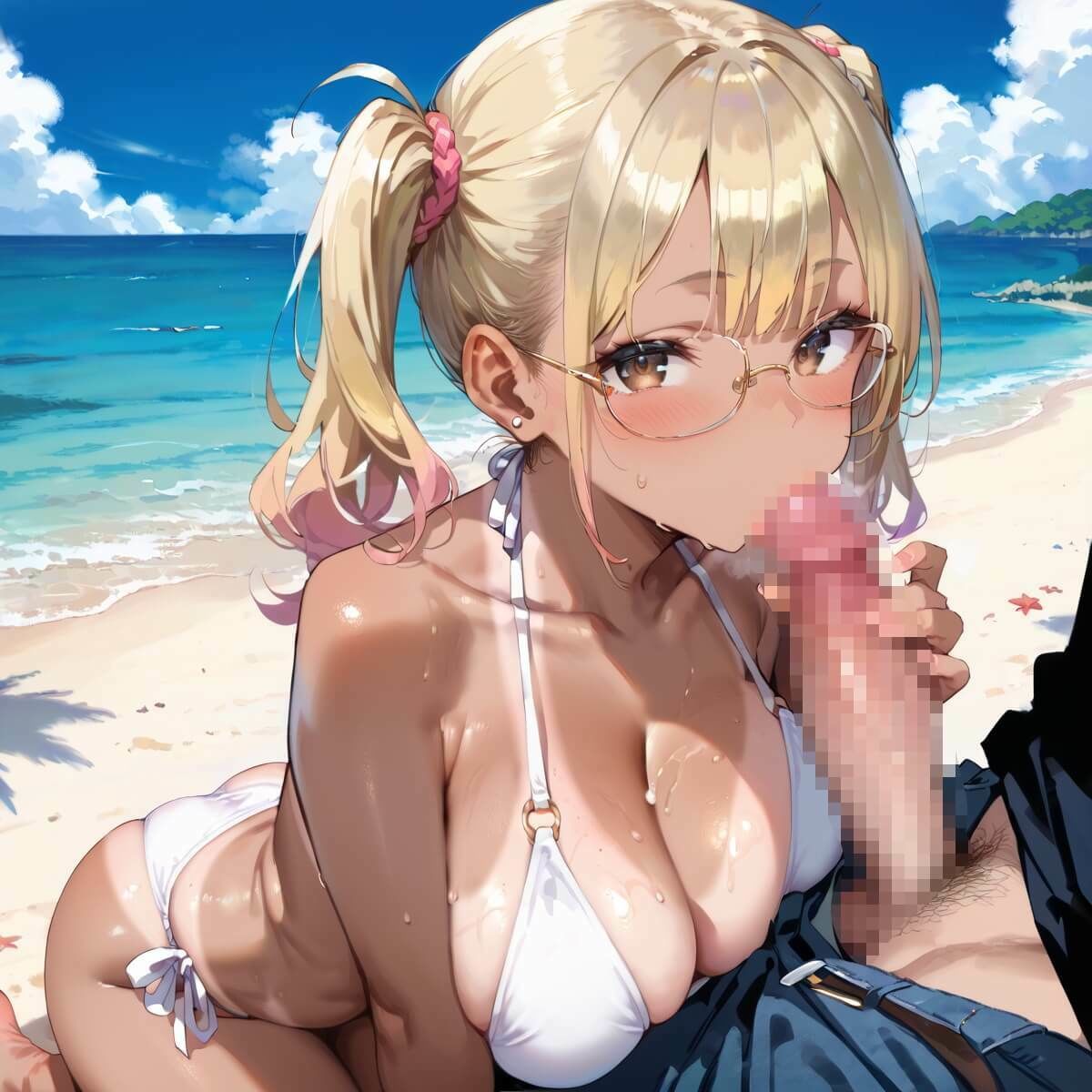 サンプル画像3:海でビキニギャルをナンパしてエッチ4・210枚(ふりふりくん) [d_653788]