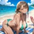 海でビキニギャルをナンパしてエッチ4・210枚
