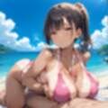 海でビキニギャルをナンパしてエッチ4・210枚