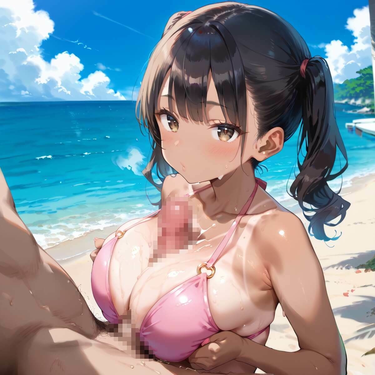 サンプル画像3:海でビキニギャルをナンパしてエッチ5・210枚(ふりふりくん) [d_653789]