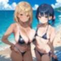 海でビキニギャルをナンパしてエッチ5・210枚