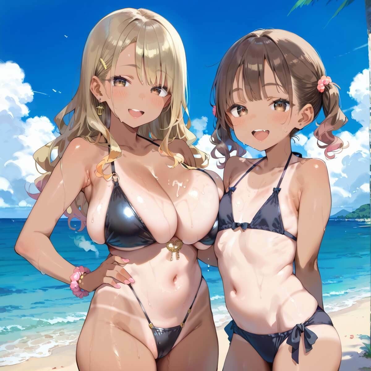 サンプル画像5:海でビキニギャルをナンパしてエッチ6・210枚(ふりふりくん) [d_653791]