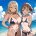 海でビキニギャルをナンパしてエッチ6・210枚