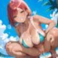 海でビキニギャルをナンパしてエッチ6・210枚