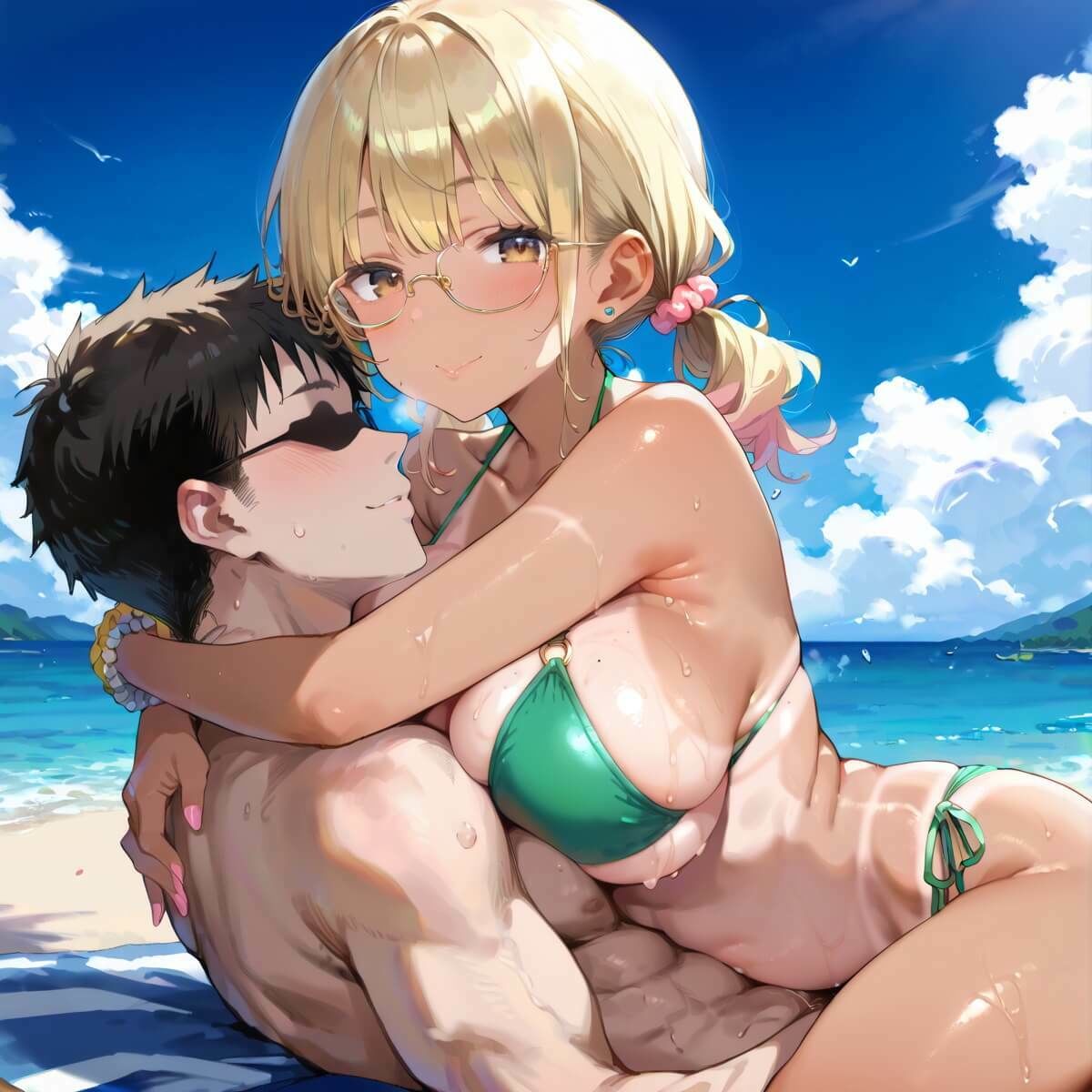 海でビキニギャルをナンパしてエッチ7・210枚 画像9
