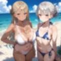 海でビキニギャルをナンパしてエッチ8・210枚