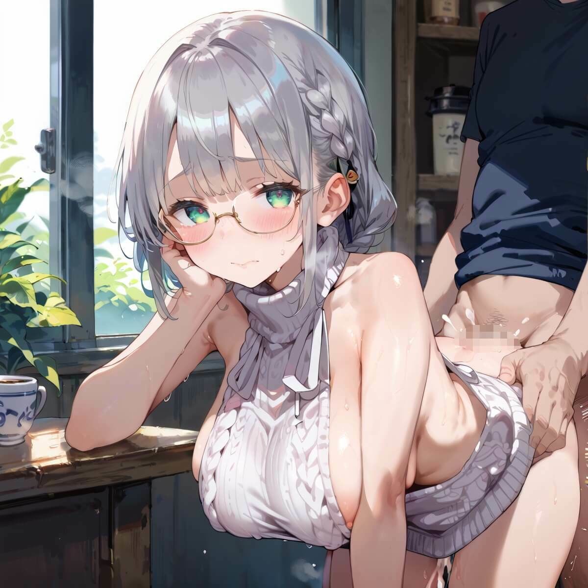 サンプル画像5:行きつけカフェのどエロいお姉さん・190枚(ヲタクと恋の相談室) [d_653798]