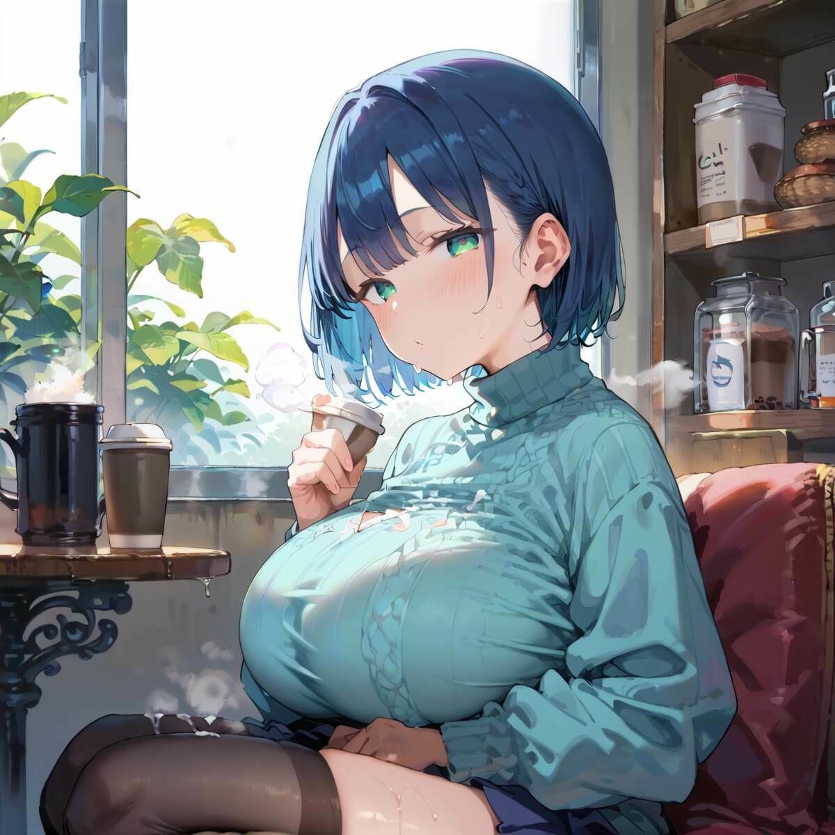 行きつけカフェのどエロいお姉さん4・190枚 画像10