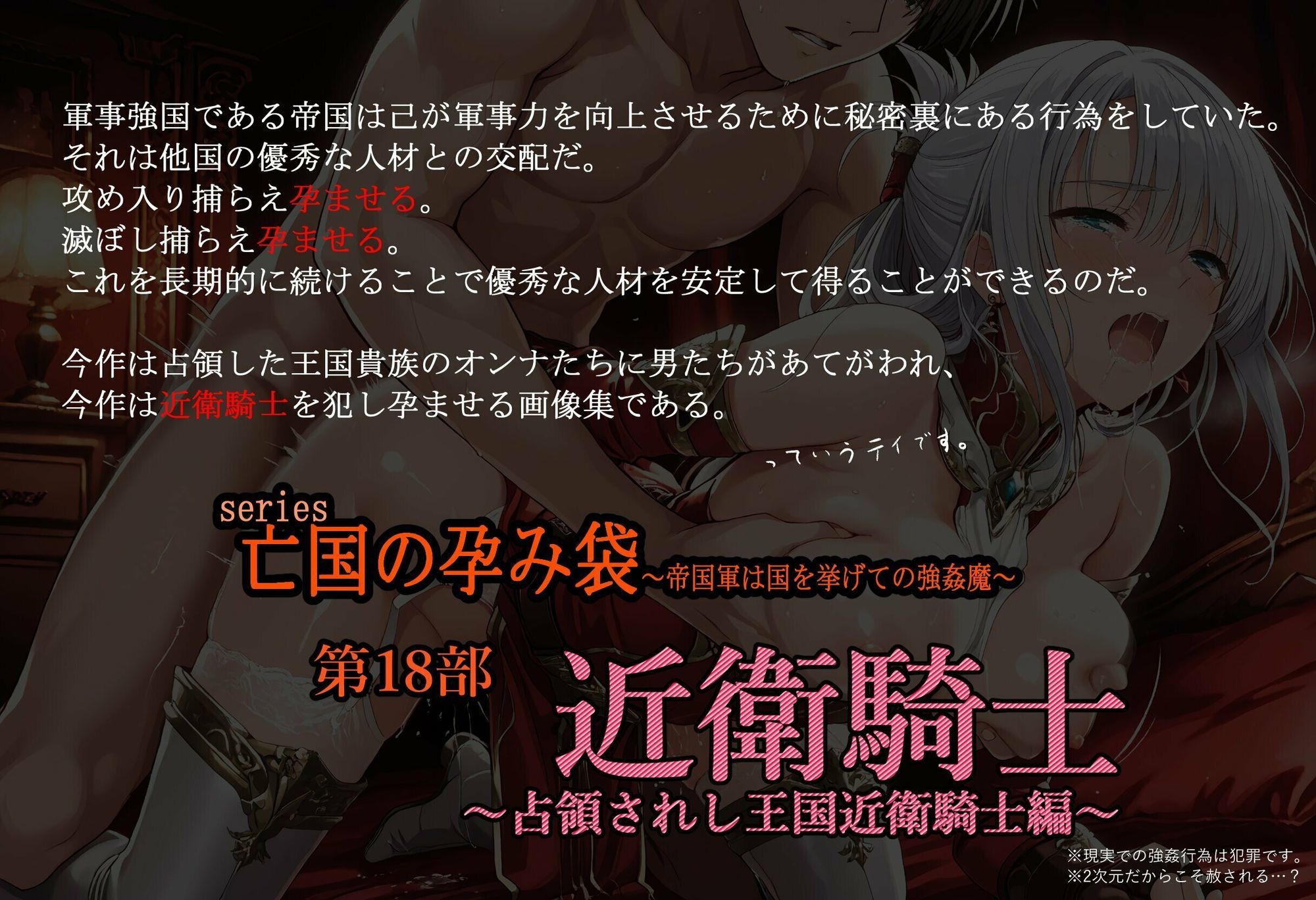 サンプル画像1:［亡国の孕み袋］ 〜帝国軍は国を挙げての強●魔〜   第18部 占領されし王国 近衛騎士編(主菜館) [d_653808]