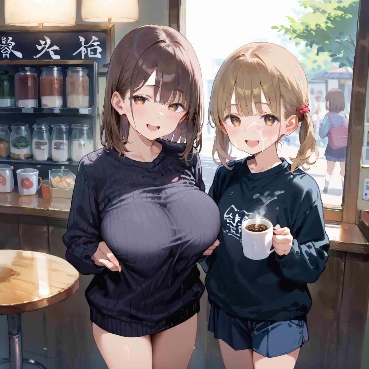 サンプル画像4:行きつけカフェのどエロいお姉さん7・190枚(ヲタクと恋の相談室) [d_653809]