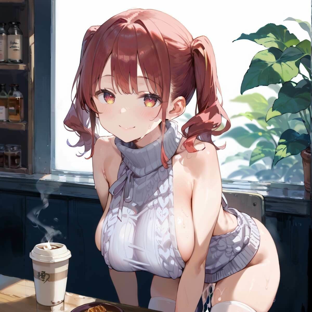 サンプル画像6:行きつけカフェのどエロいお姉さん7・190枚(ヲタクと恋の相談室) [d_653809]