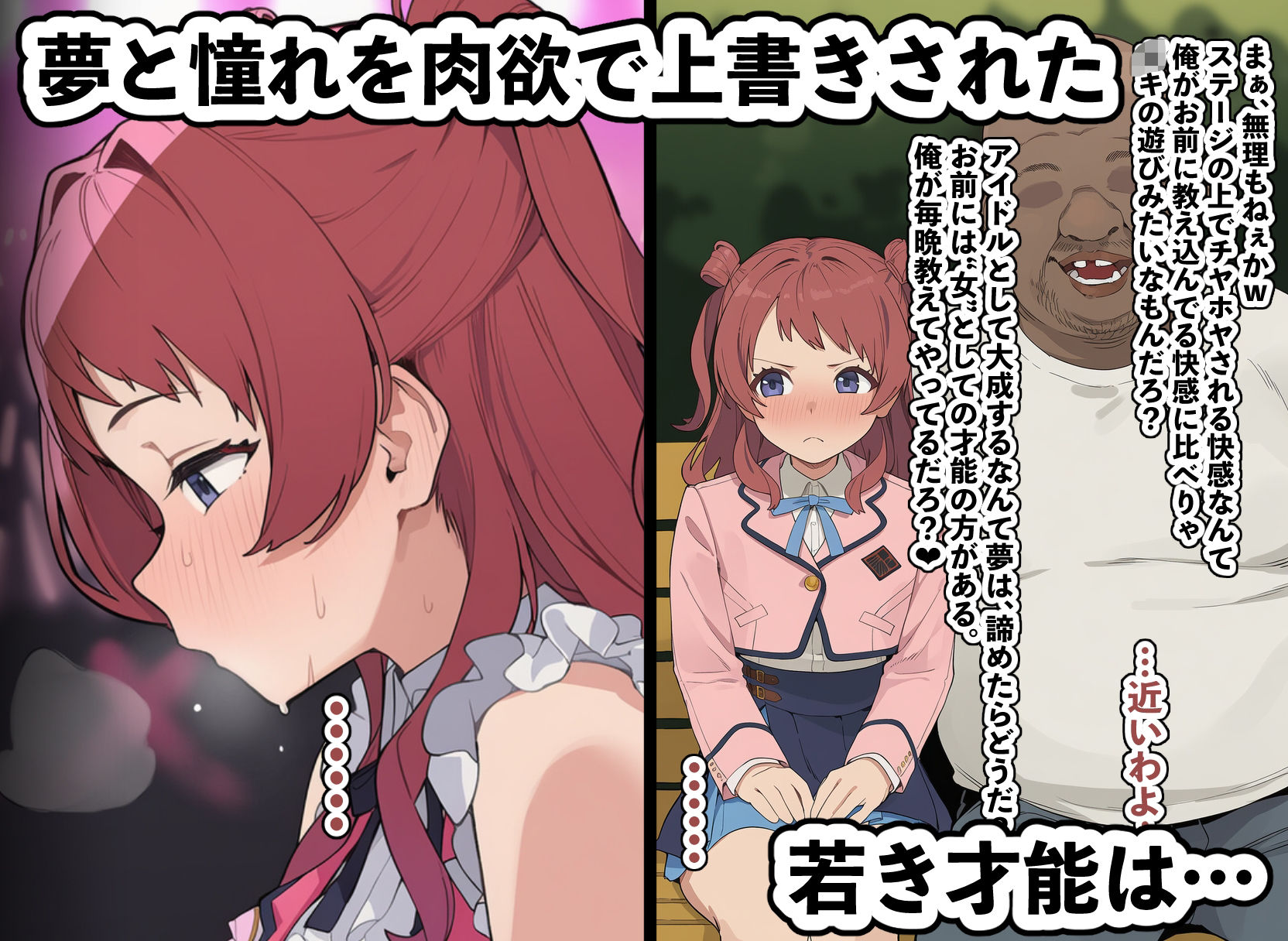 サンプル画像2:孕星学園・花〇咲季〜トップアイドルの輝く原石は道半ばで汚い不細工オヤジだけの淫らな妻へと堕ちる〜(美少女がキモ男に妊娠させられる?) [d_653977]