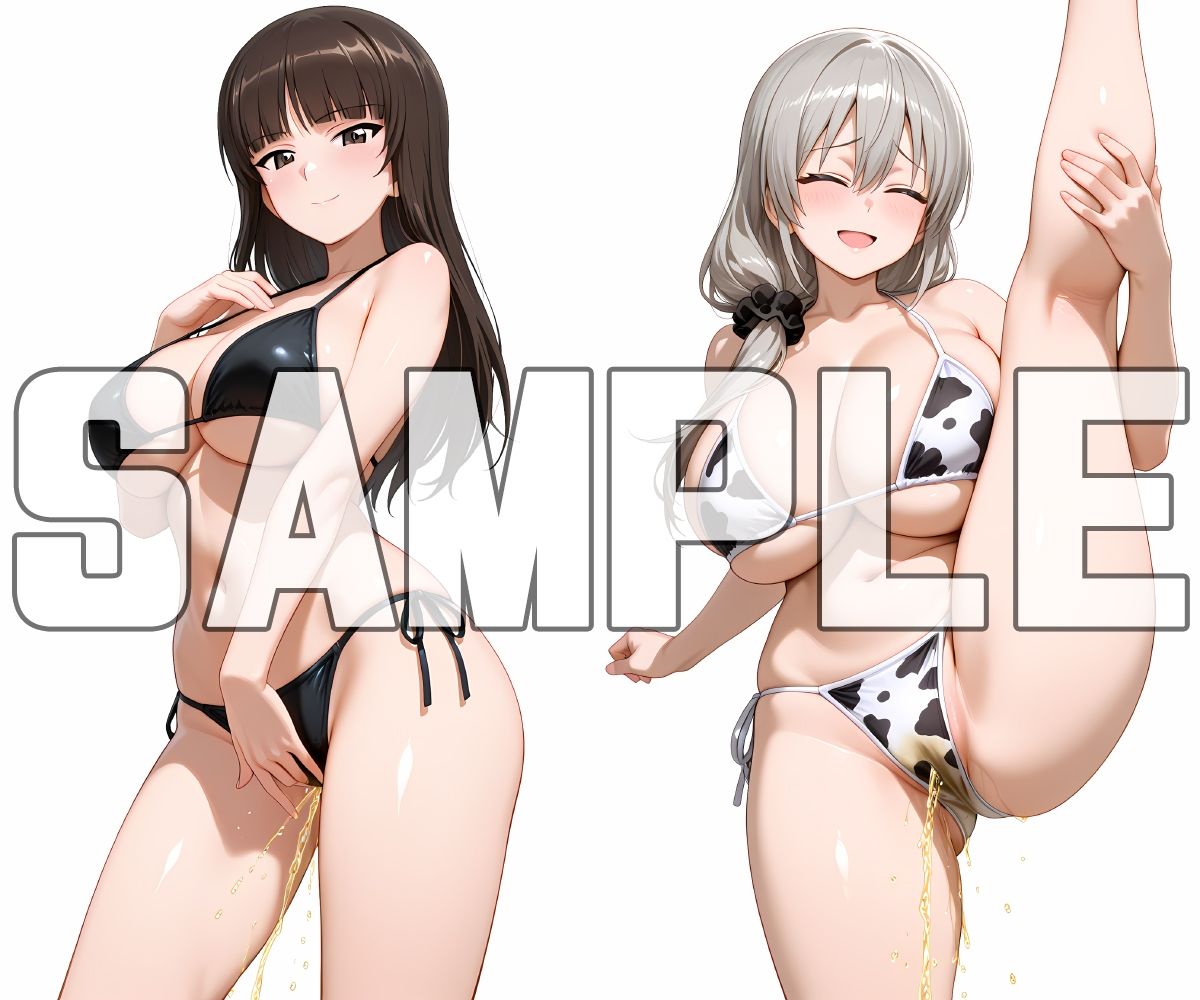 おしっこお漏らしする「西〇しほ」と「宇〇月」 画像1