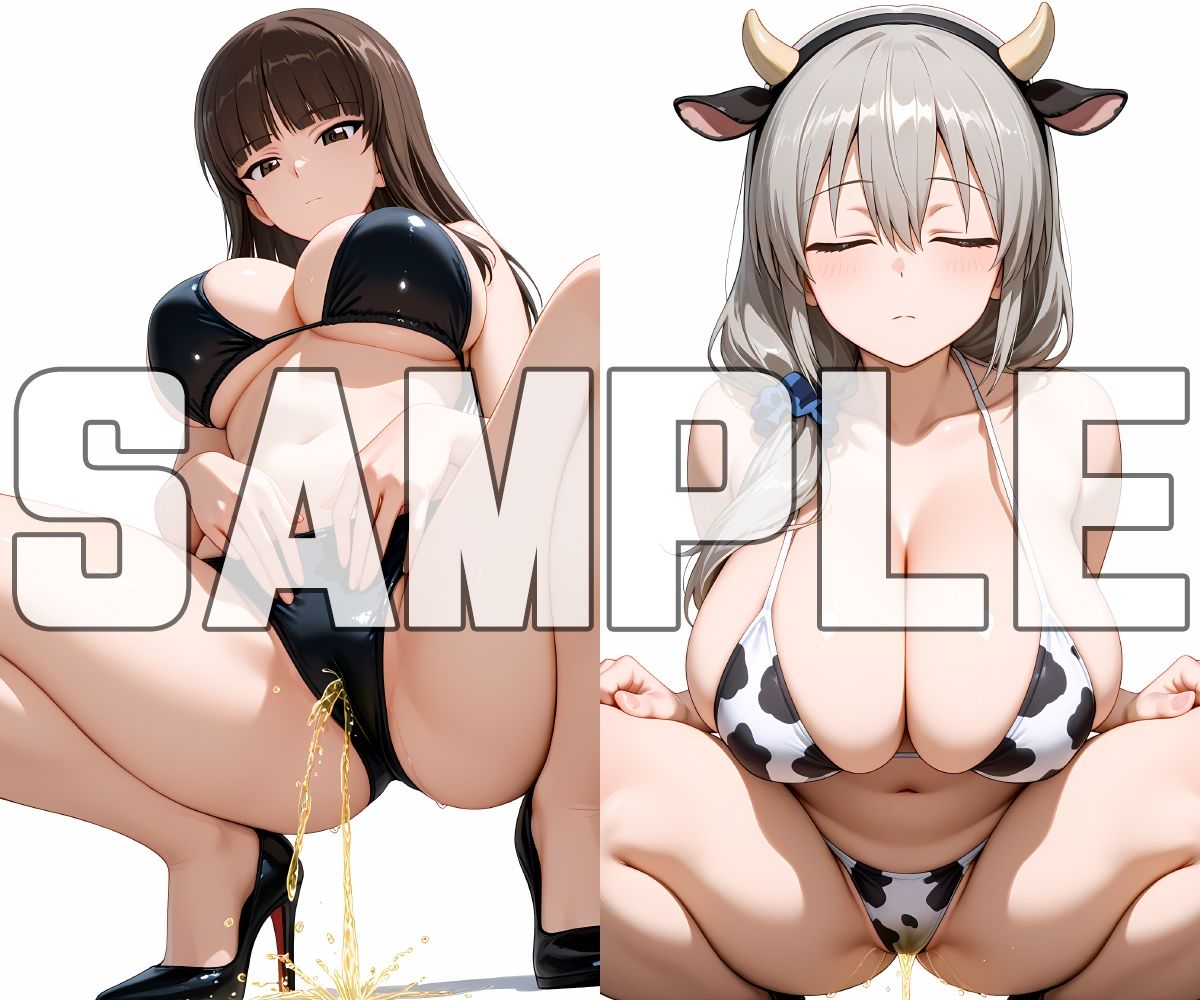 おしっこお漏らしする「西〇しほ」と「宇〇月」 画像3