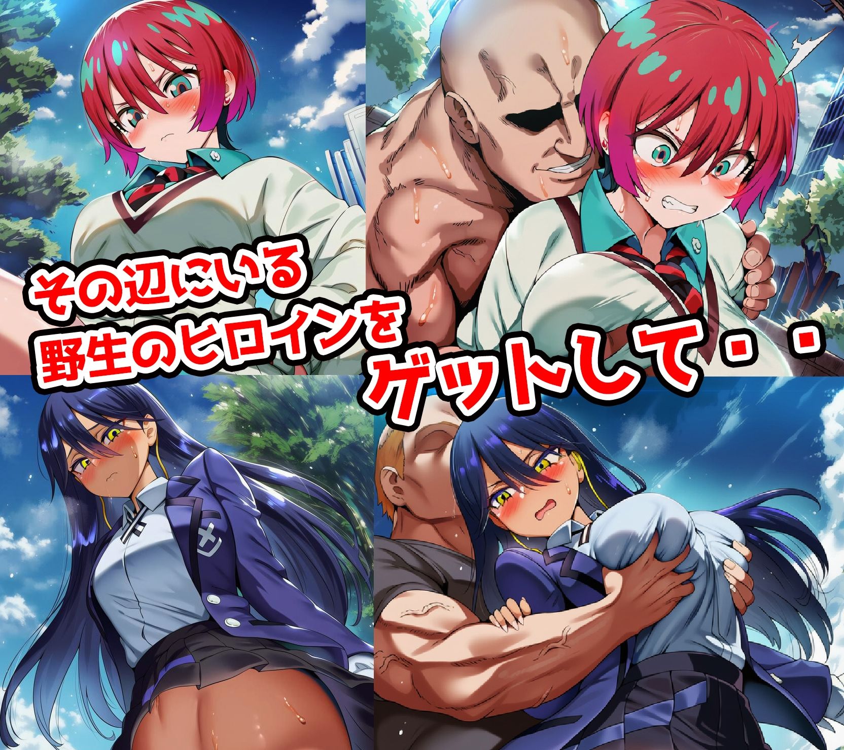 サンプル画像1:野生少女 マ○ュ＆ニャ○ン 快楽堕ち画像集 345枚(わんだふぉおAI) [d_654039]