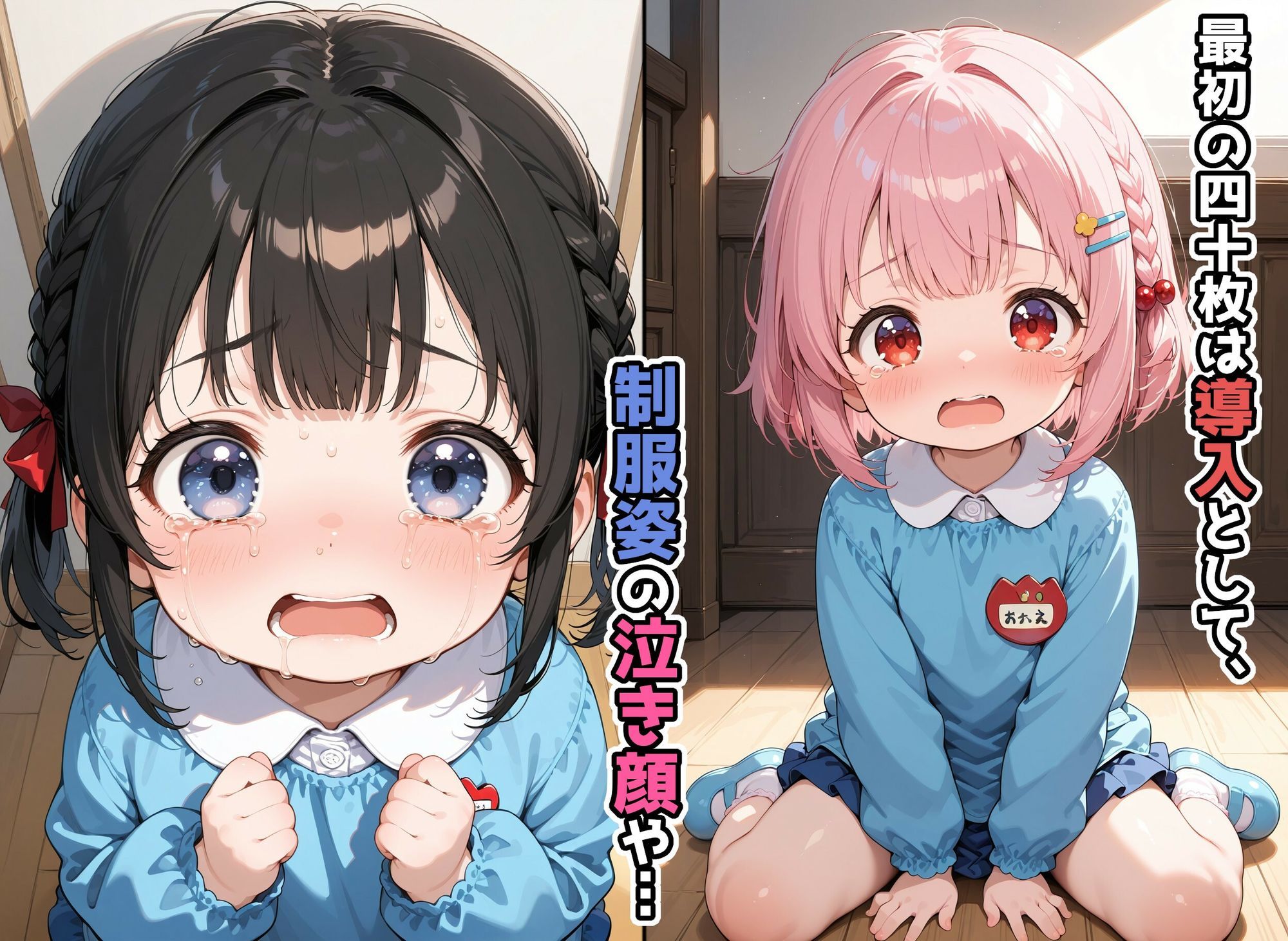 泣き叫び苦悶の表情で前にも後ろにも中出しされるひよこ組の少女たち… 裏性癖ラボ エロ画像2