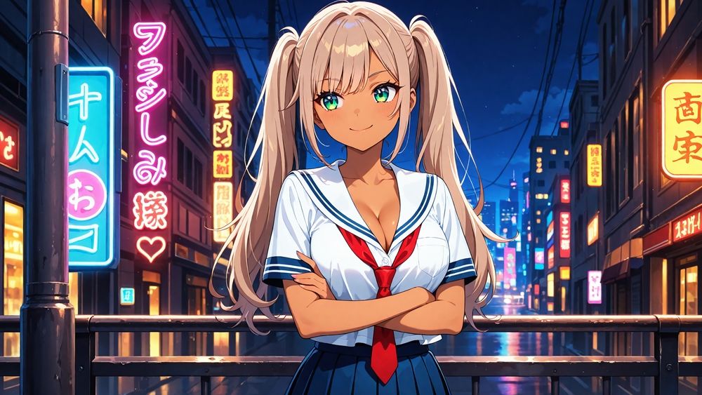 サンプル画像2:褐色ギャル白ギャルが童貞大学生を逆ナンパ孕ませ交尾【4K】(三性有仮) [d_654116]