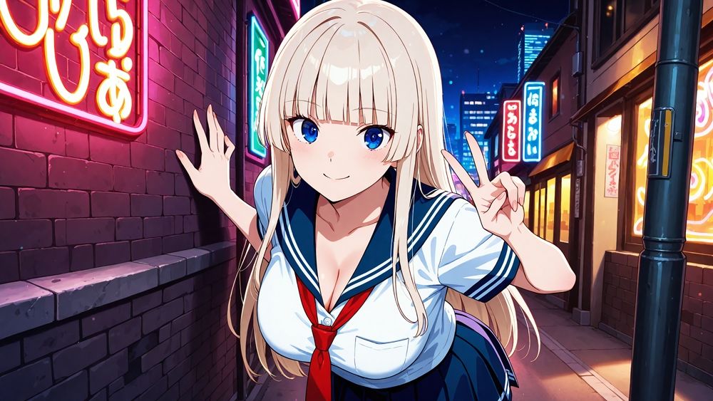 サンプル画像3:褐色ギャル白ギャルが童貞大学生を逆ナンパ孕ませ交尾【4K】(三性有仮) [d_654116]