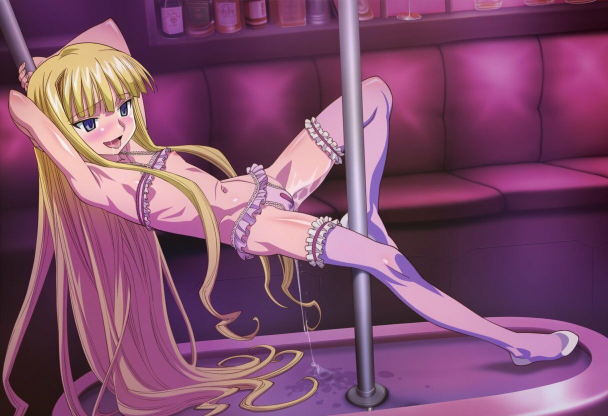 サンプル画像1:金髪吸血鬼魅惑の香り、エロポールダンスを舞う(oni-kuru-mi) [d_654253]