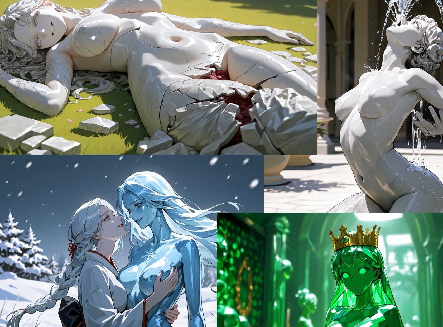 サンプル画像1:石化女性画像集201〜300(精神凌●) [d_654303]