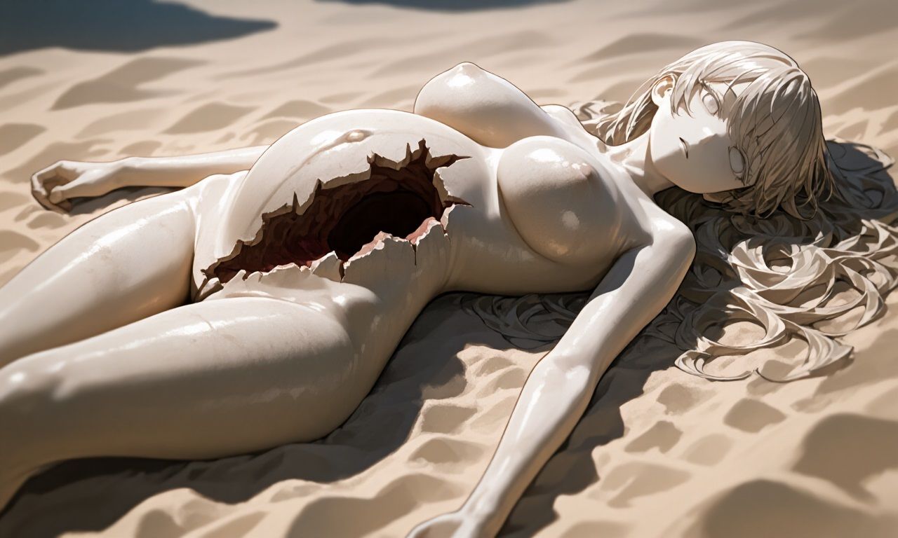 サンプル画像3:石化女性画像集201〜300(精神凌●) [d_654303]