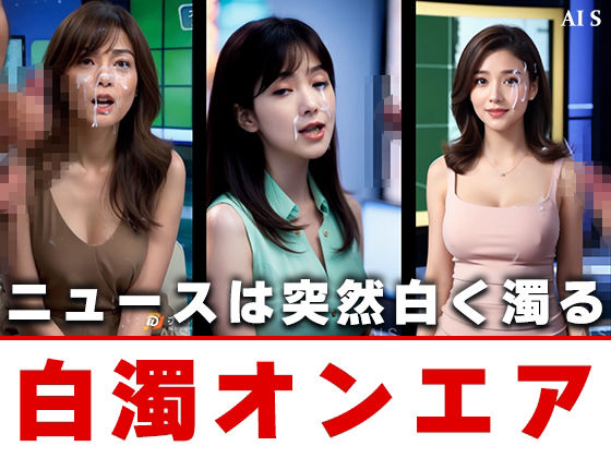 【約40分】『白濁ニュース』 清楚な笑顔に、白濁の雨。-AIで描く究極の美女達- 画像9