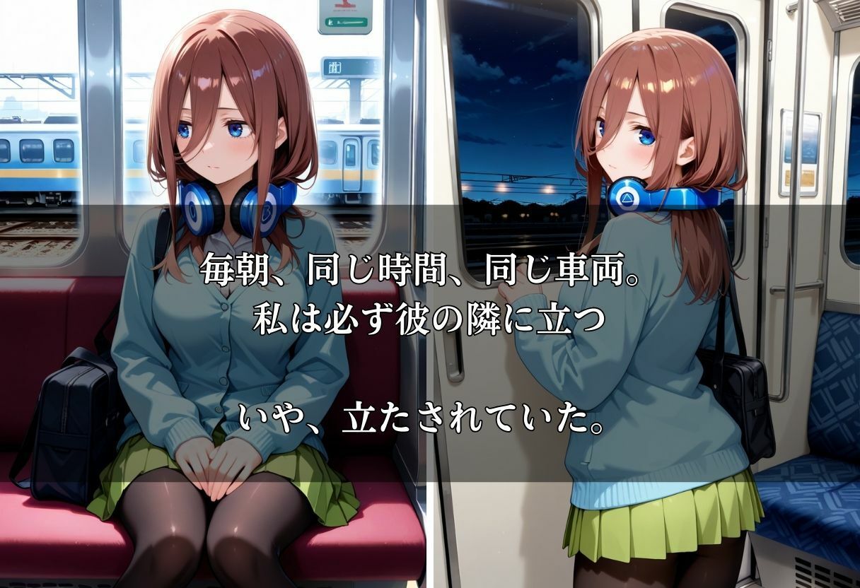 サンプル画像1:通勤電車で犯●れ続け、妊娠した私 〜中野三玖〜(MSD-Fusion) [d_654501]