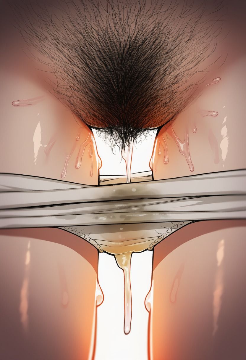 サンプル画像5:陰毛とクロッチの愛液(ヘンタイプレイくん) [d_654663]